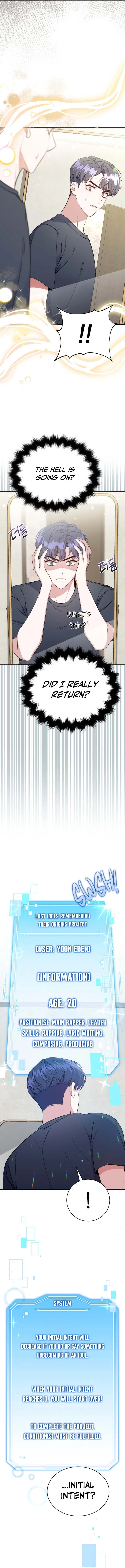 A Blank Slate Regression for the Origin Lost Idol Chapter 1 - Page 13