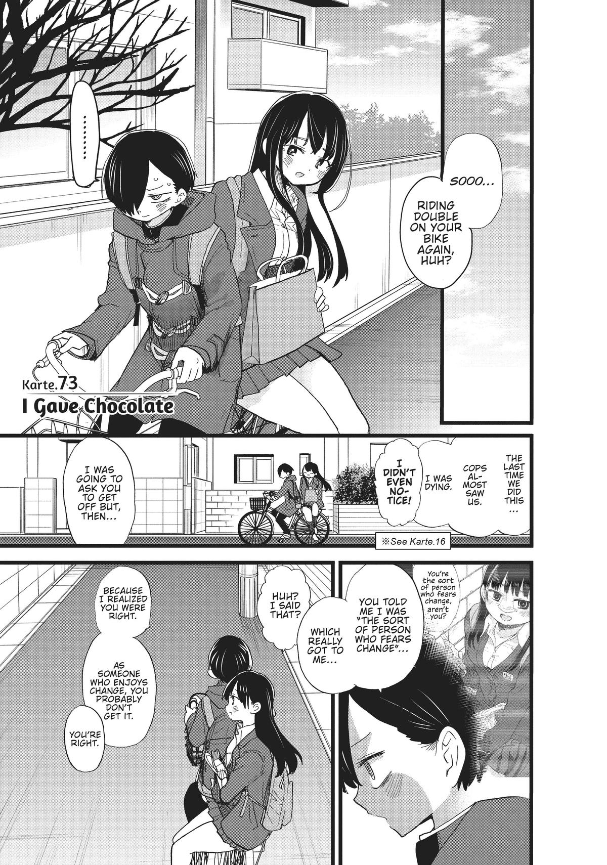 The Dangers in My Heart Chapter 73 - Page 1