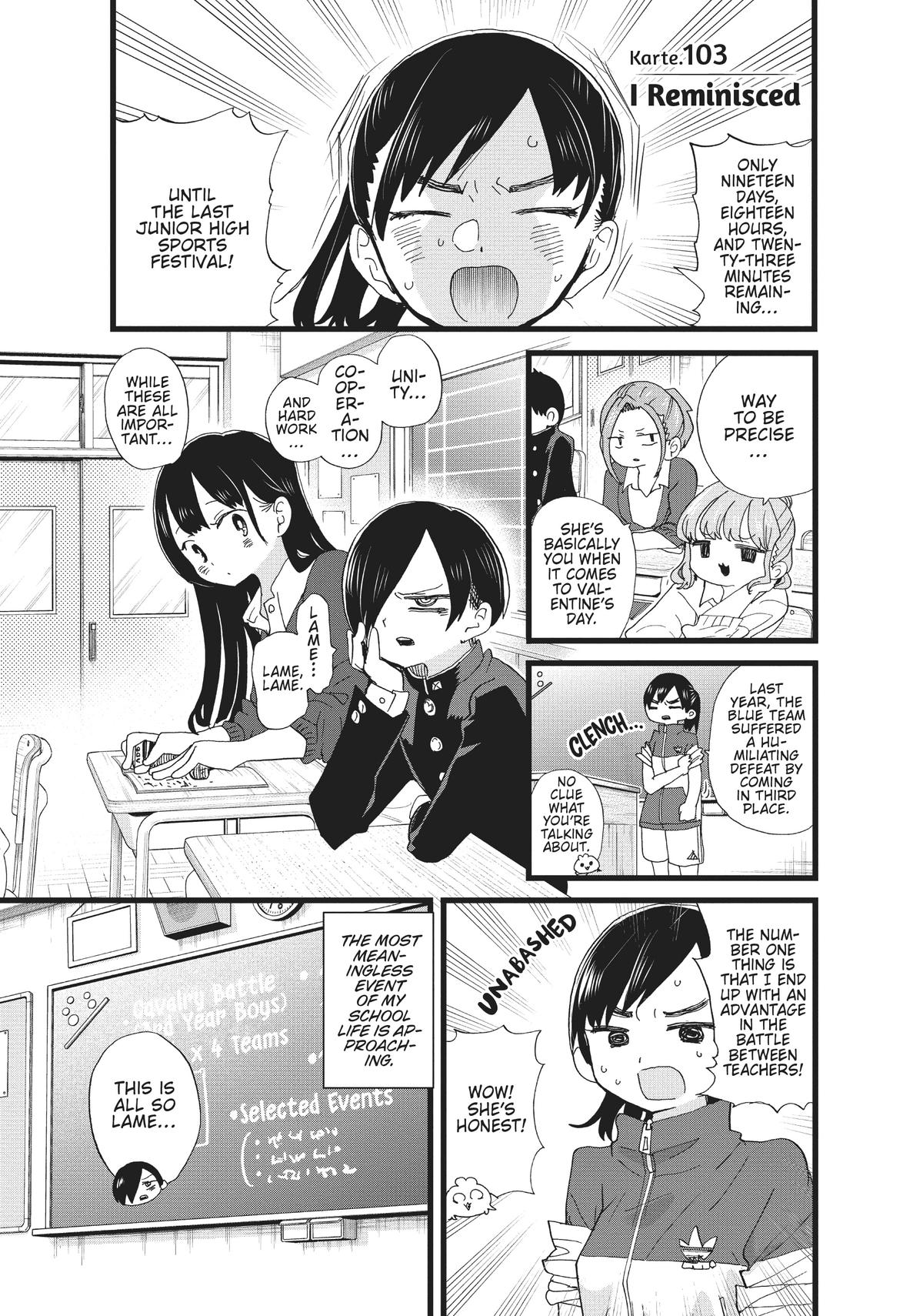 The Dangers in My Heart Chapter 103 - Page 1