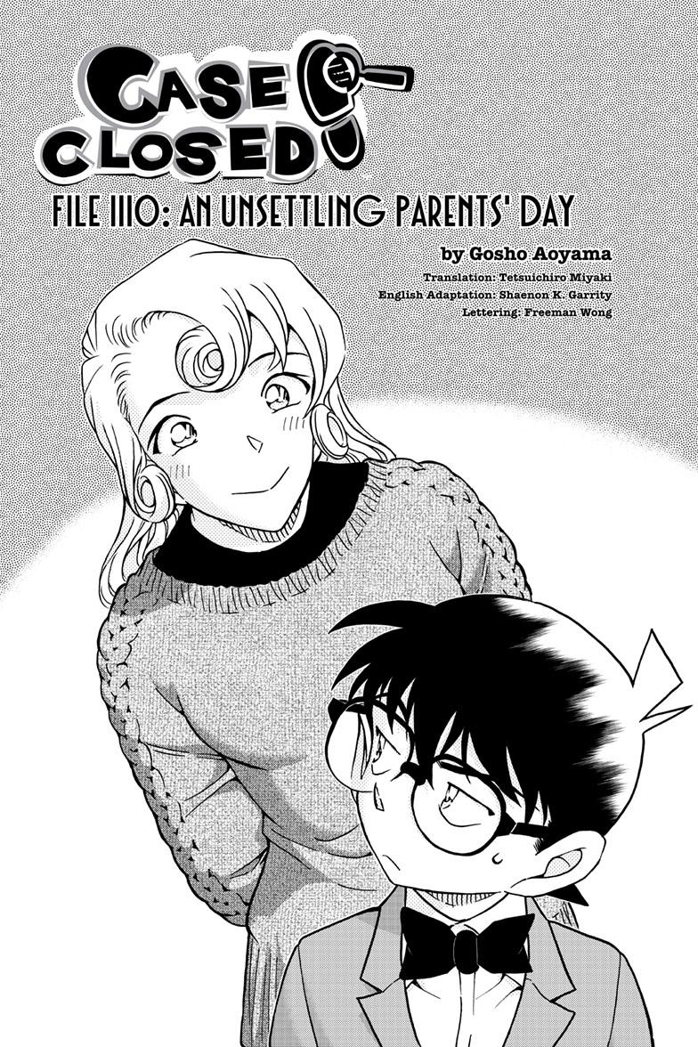 Case Closed Chapter 1110 - Page 1