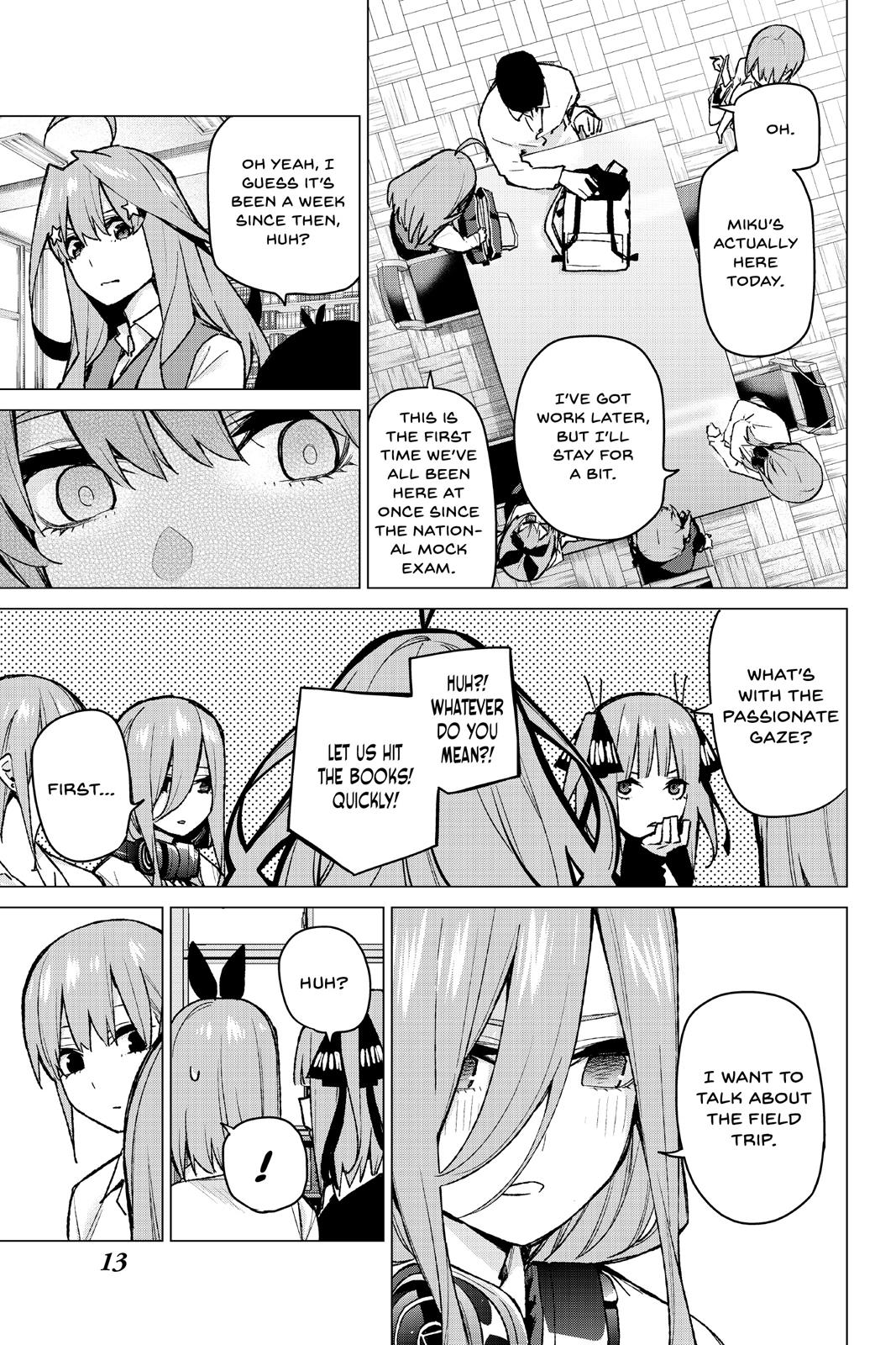 The Quintessential Quintuplets Chapter 78 - Page 13