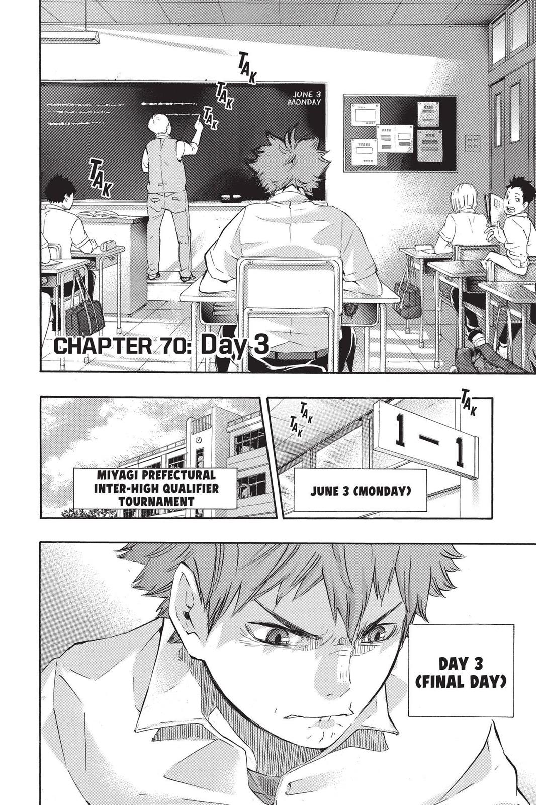 Haikyu!! Chapter 70 - Page 2