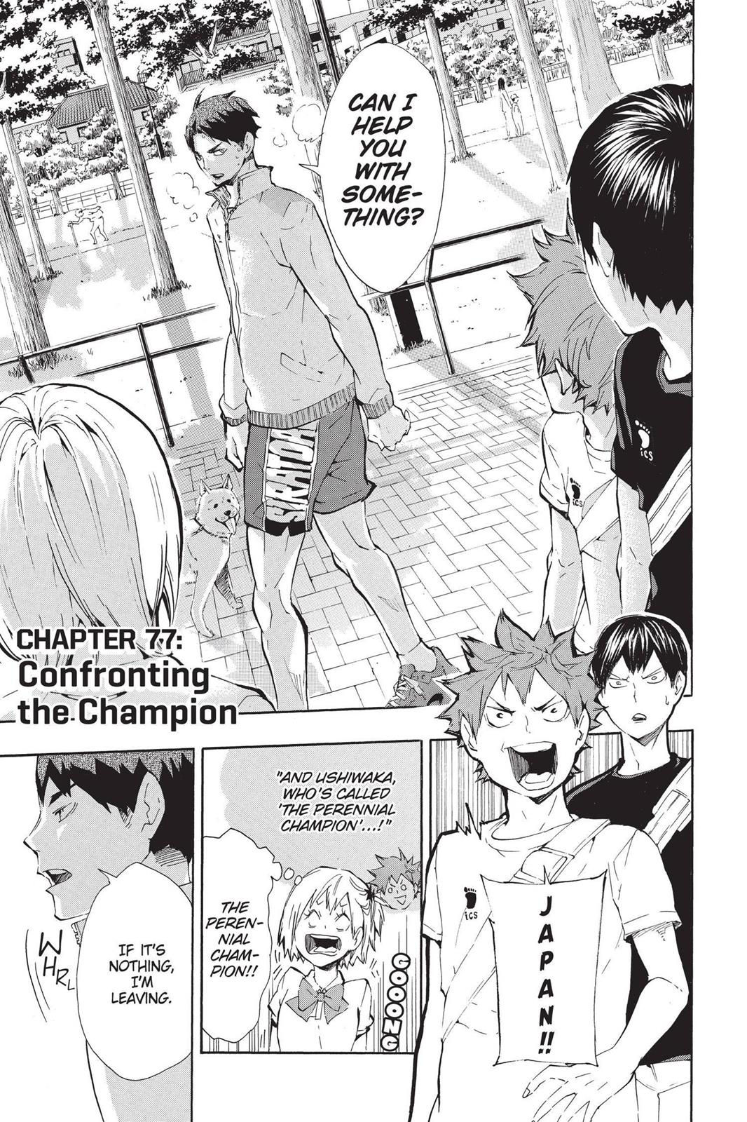 Haikyu!! Chapter 77 - Page 1