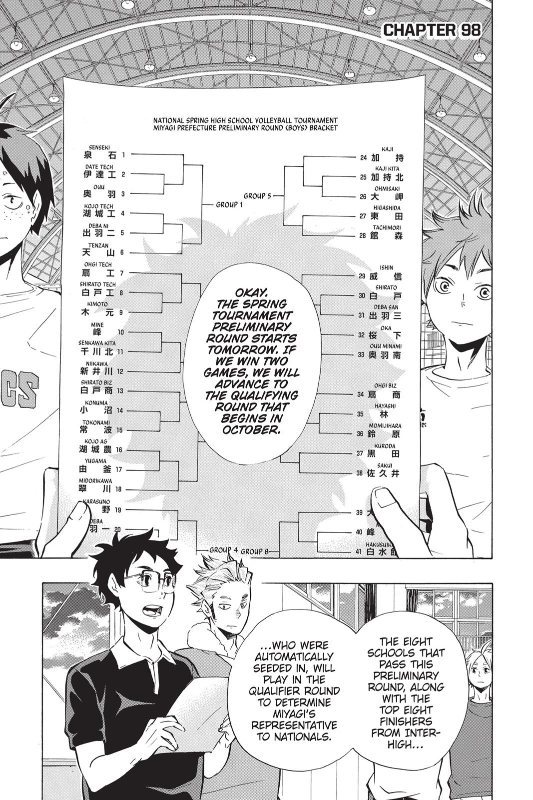 Haikyu!! Chapter 98 - Page 1