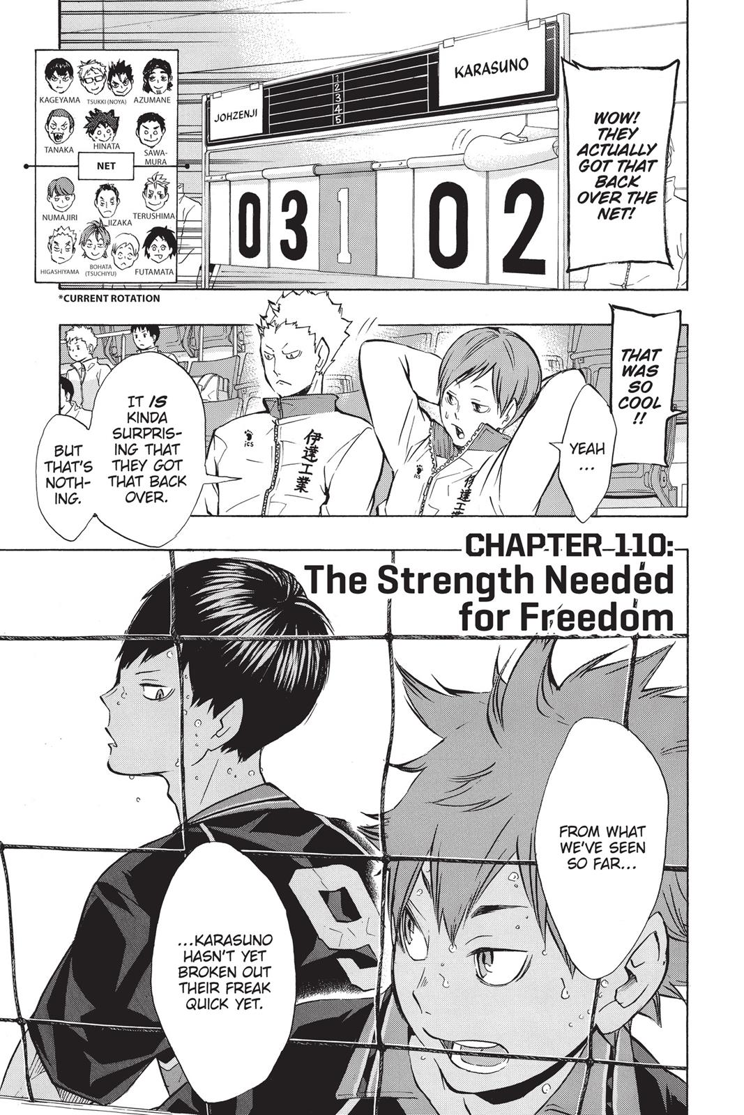 Haikyu!! Chapter 110 - Page 1