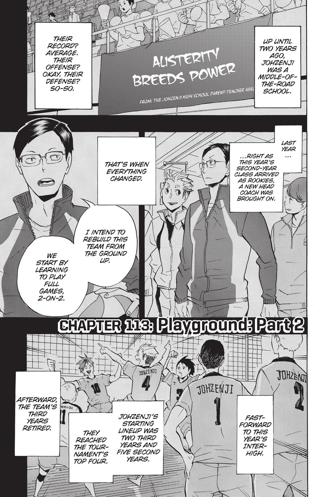 Haikyu!! Chapter 113 - Page 1