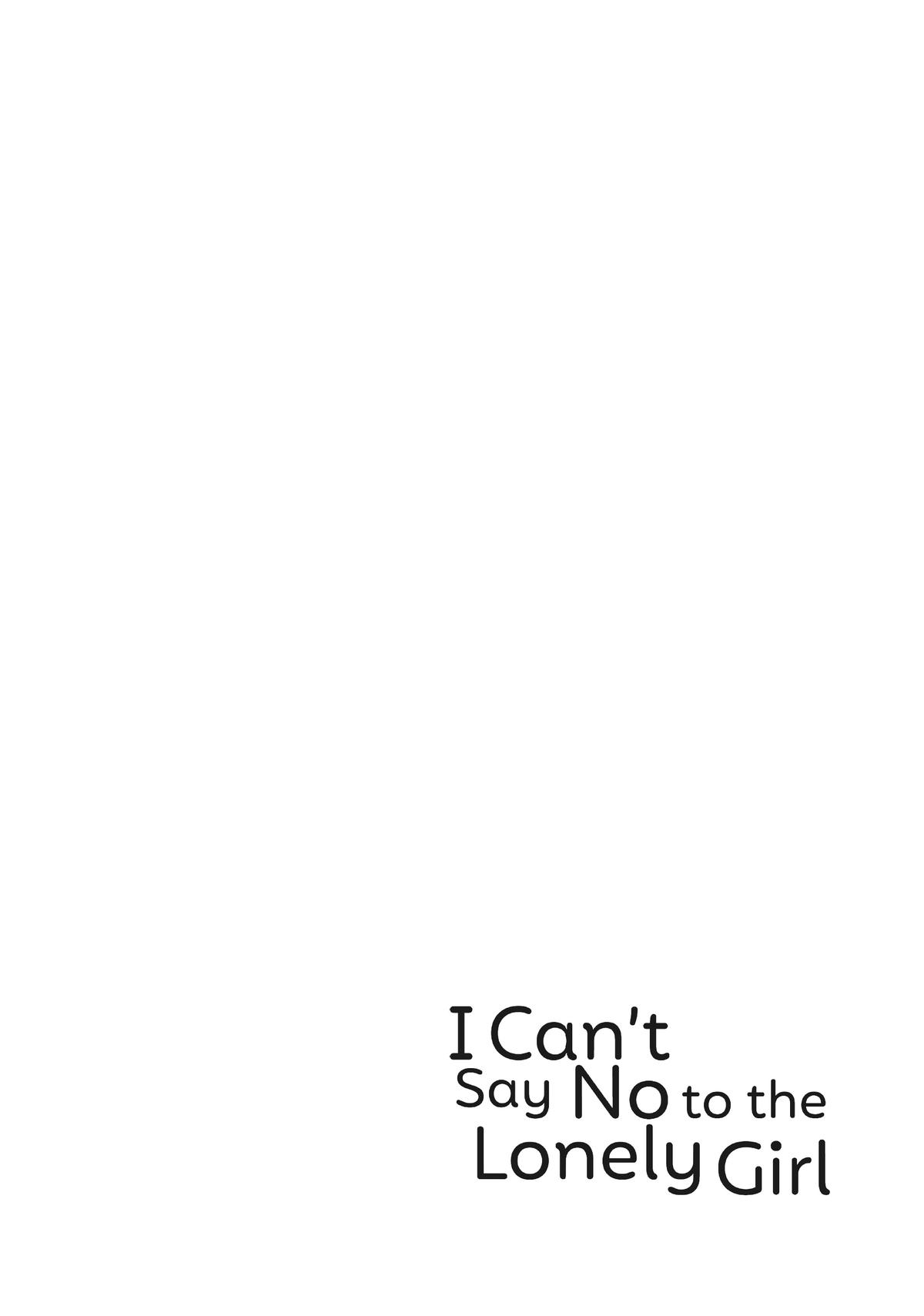 I Can't Say No to the Lonely Girl Chapter 2 - Page 30