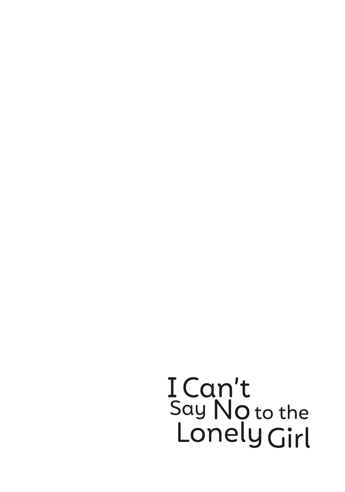 I Can't Say No to the Lonely Girl Chapter 3 - Page 30