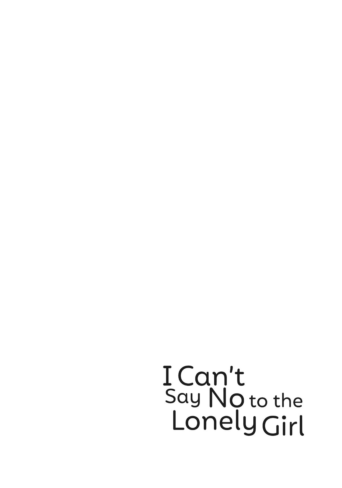 I Can't Say No to the Lonely Girl Chapter 5 - Page 40