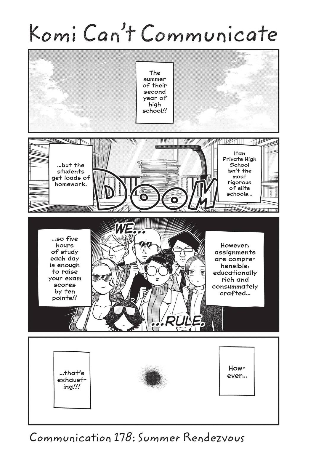 Komi Can’t Communicate Chapter 178 - Page 1