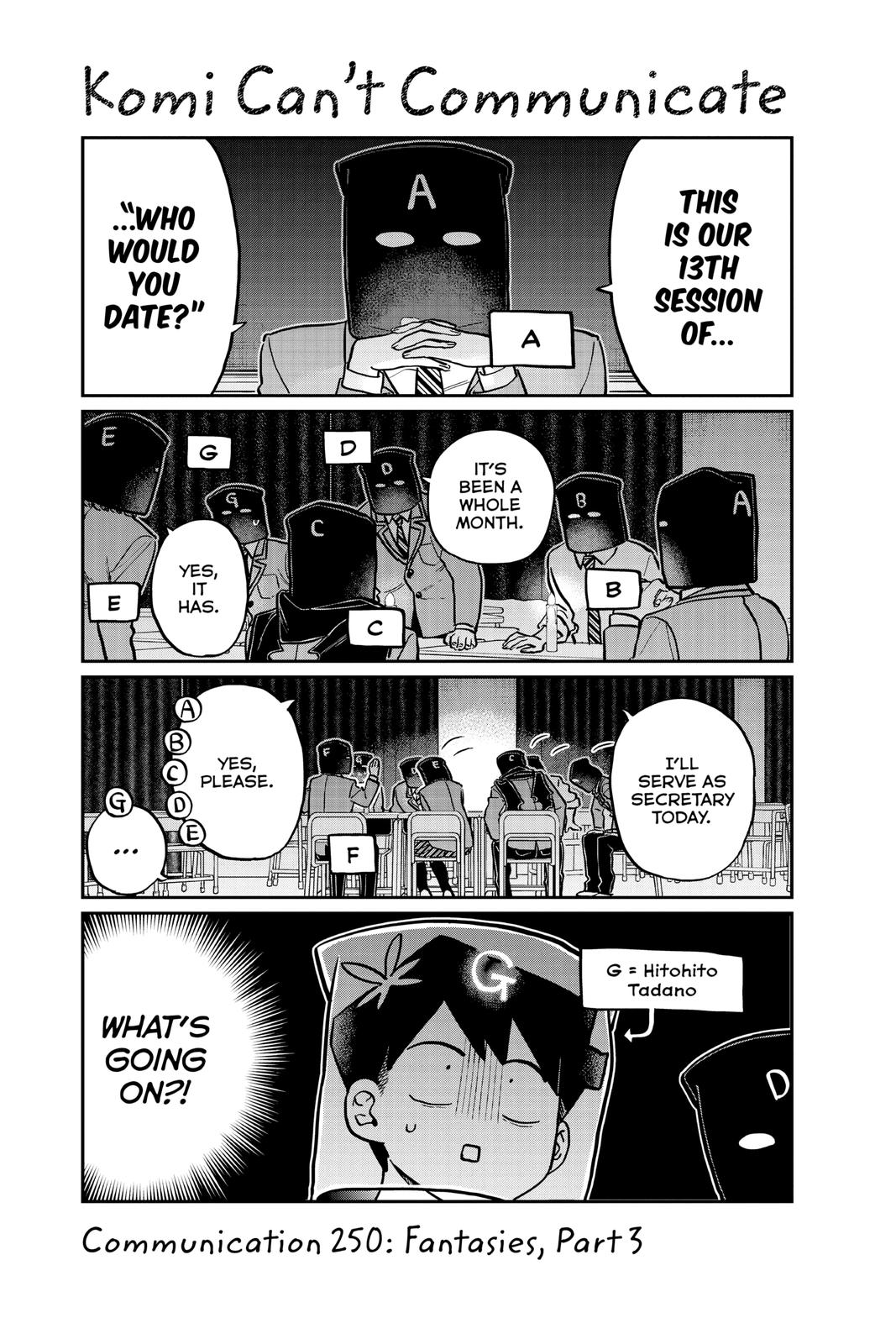 Komi Can’t Communicate Chapter 250 - Page 1