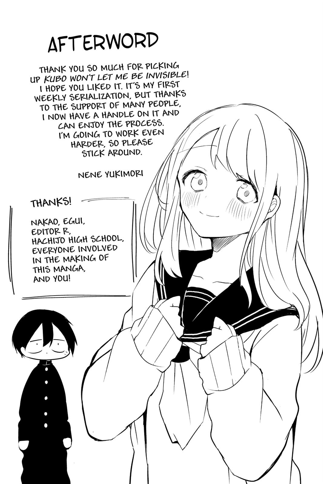 Kubo Won't Let Me Be Invisible Chapter 10.5 - Page 30