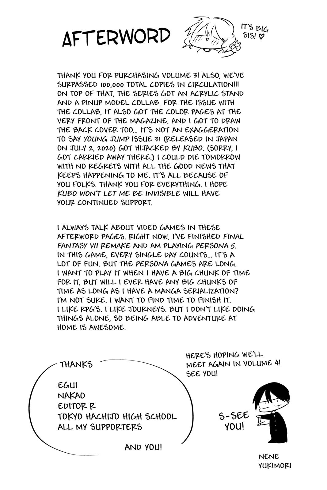 Kubo Won't Let Me Be Invisible Chapter 32.5 - Page 9
