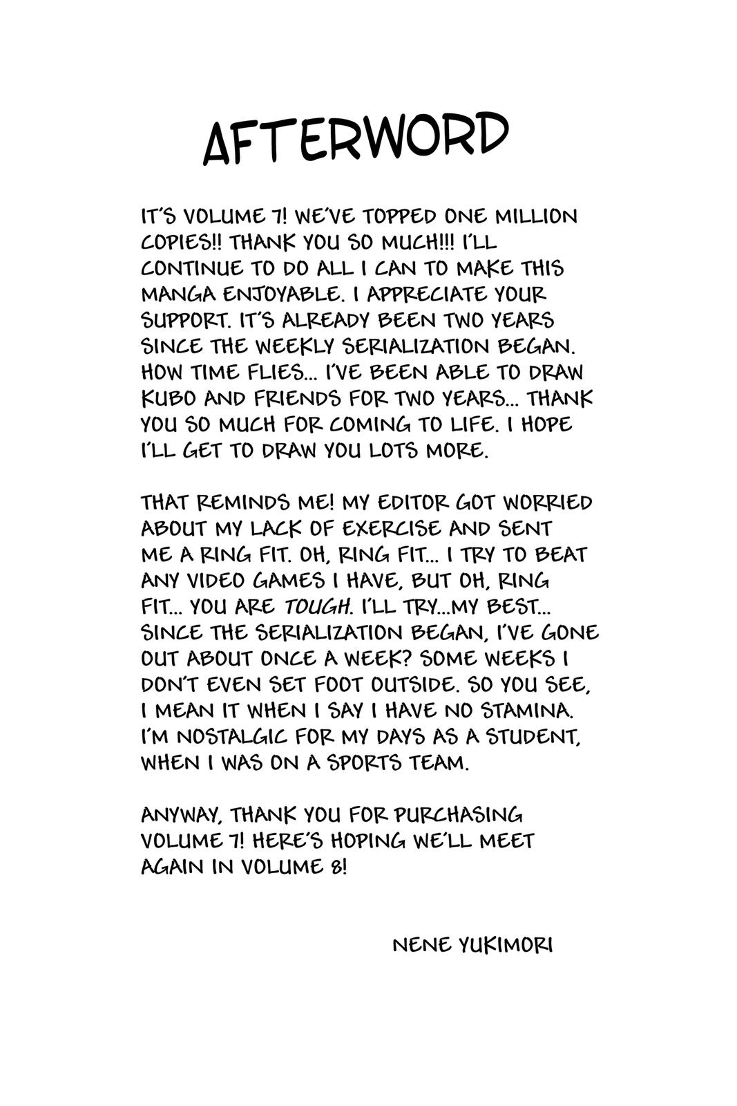 Kubo Won't Let Me Be Invisible Chapter 78 - Page 21