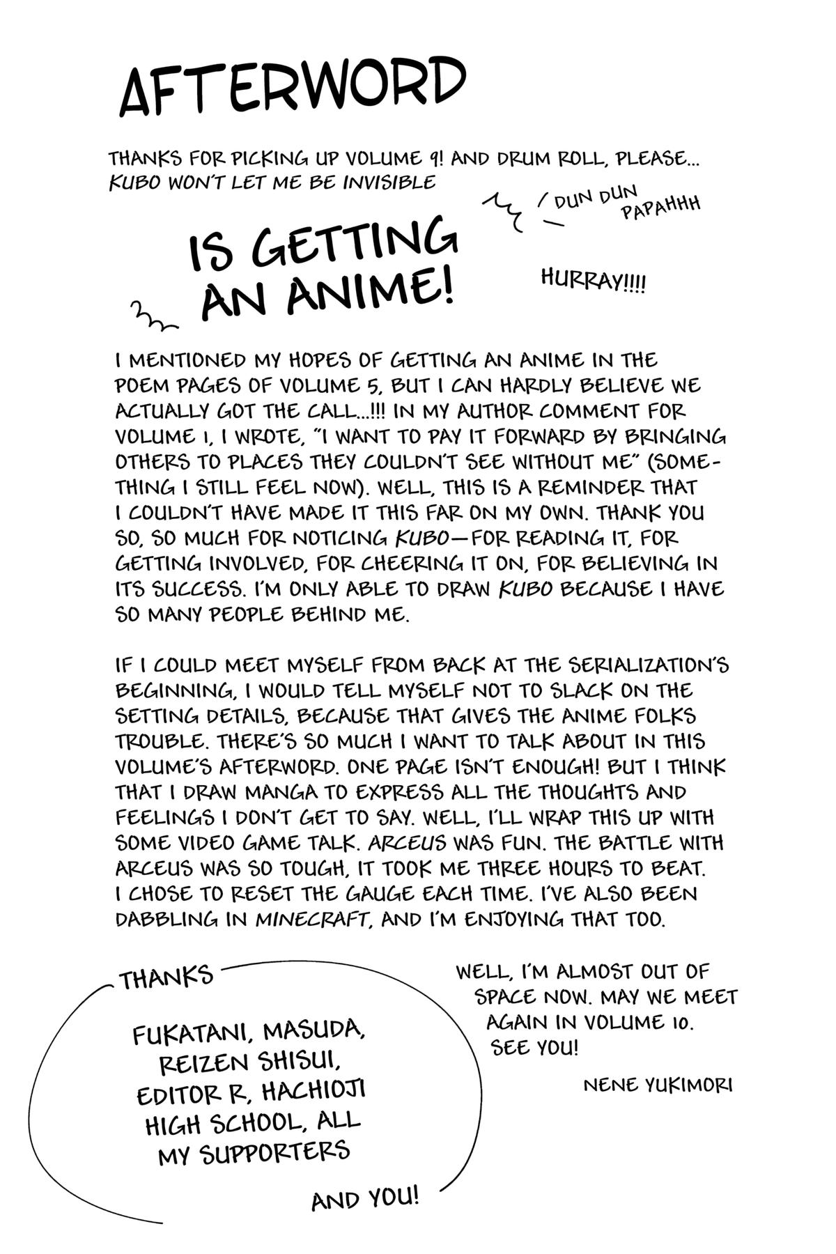 Kubo Won't Let Me Be Invisible Chapter 102 - Page 15