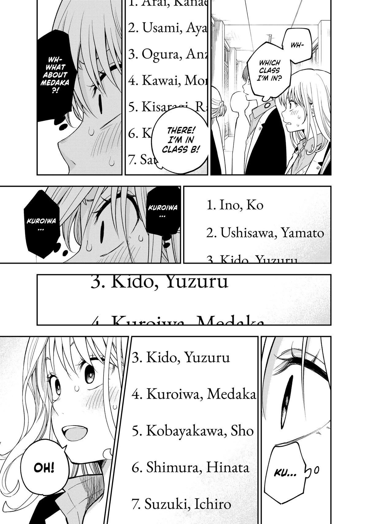 Medaka Kuroiwa is Impervious to My Charms Chapter 148 - Page 3