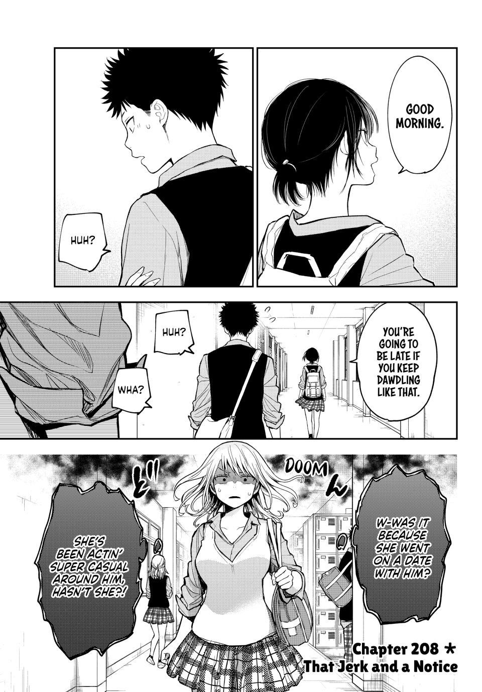 Medaka Kuroiwa is Impervious to My Charms Chapter 208 - Page 1