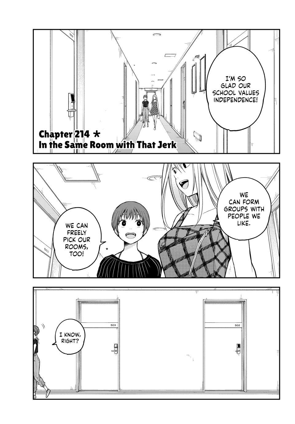 Medaka Kuroiwa is Impervious to My Charms Chapter 214 - Page 1