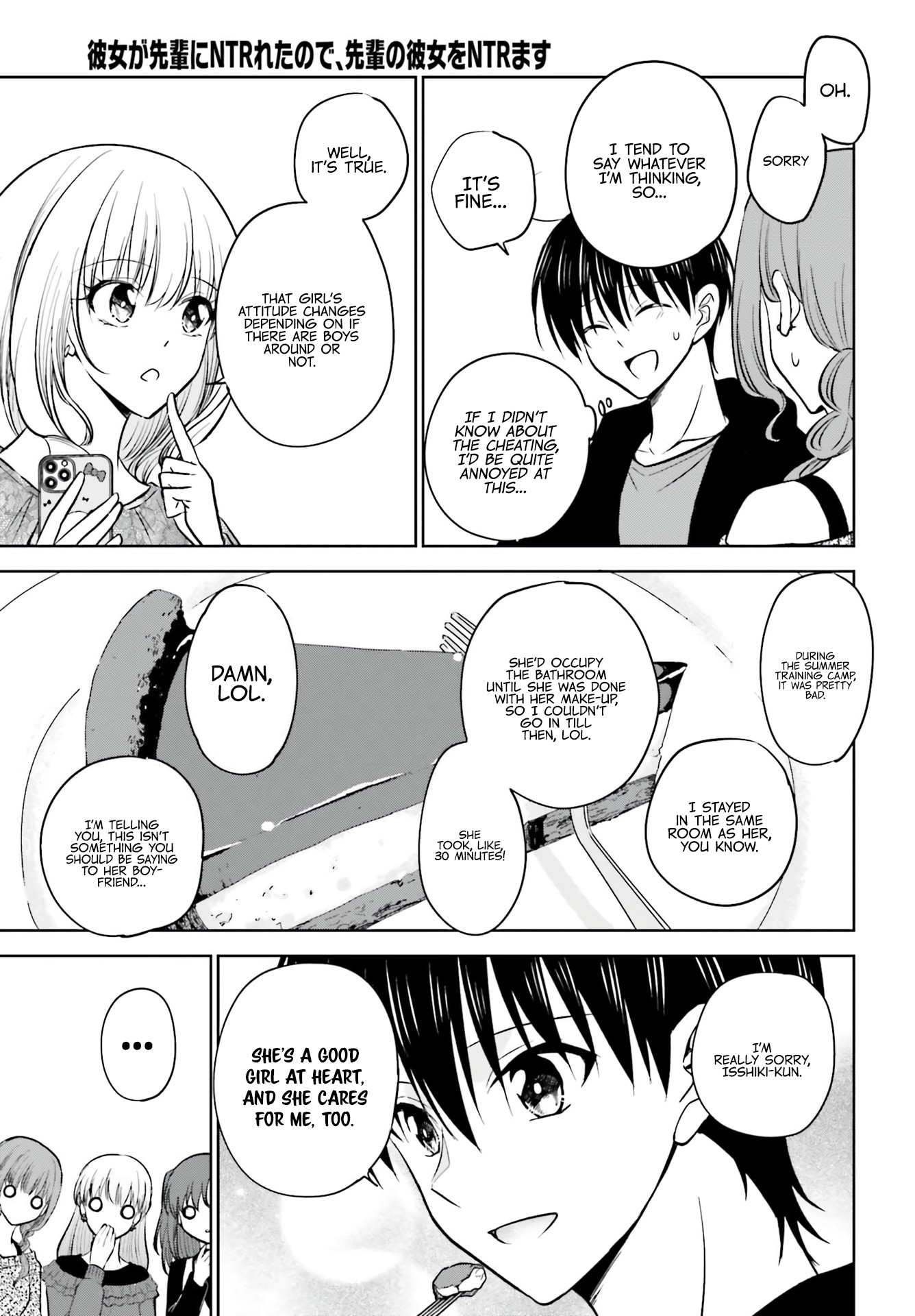 My Girlfriend Cheated on Me With a Senior, so I'm Cheating on Her With His Girlfriend Chapter 9 - Page 14