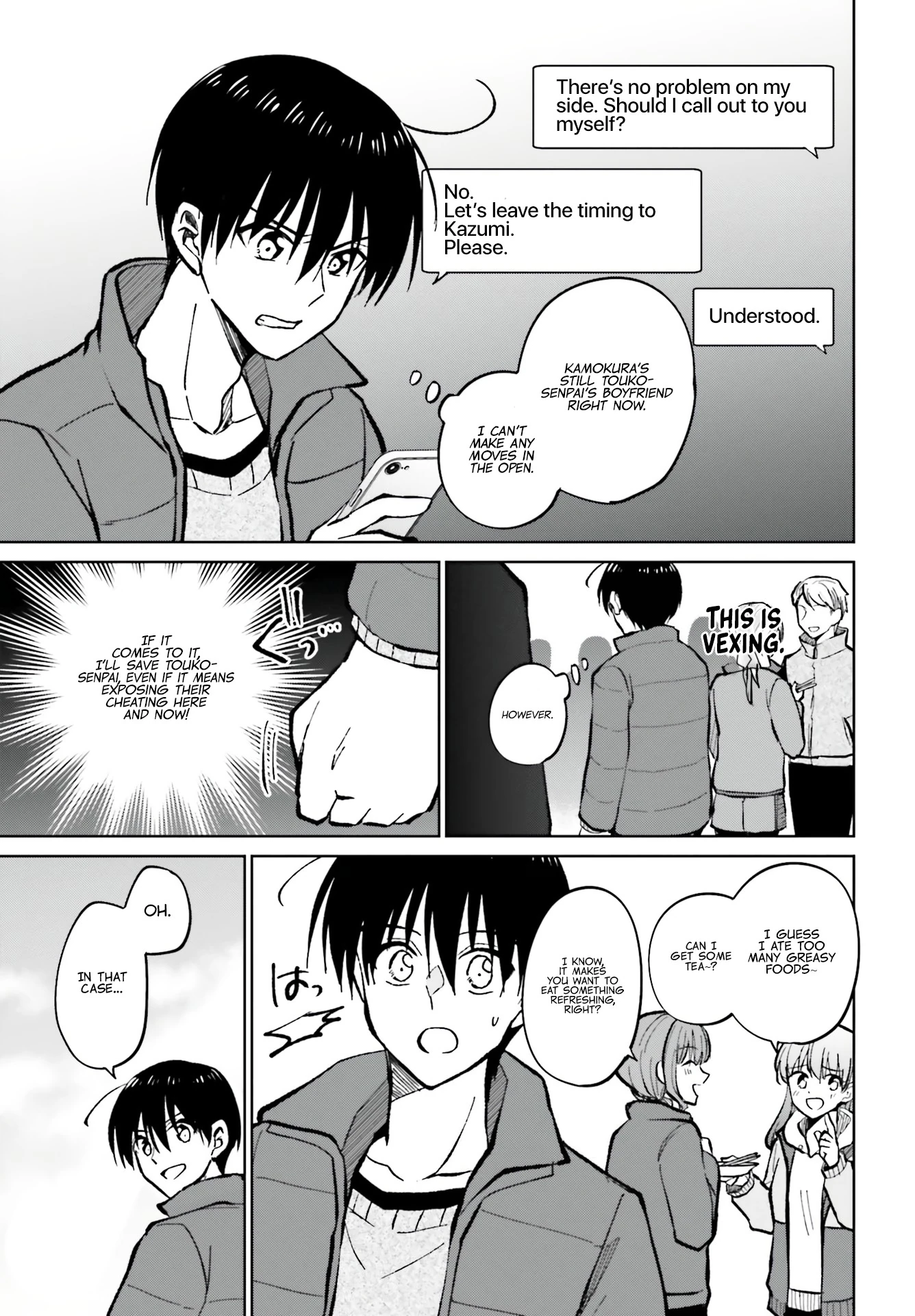My Girlfriend Cheated on Me With a Senior, so I'm Cheating on Her With His Girlfriend Chapter 12 - Page 12