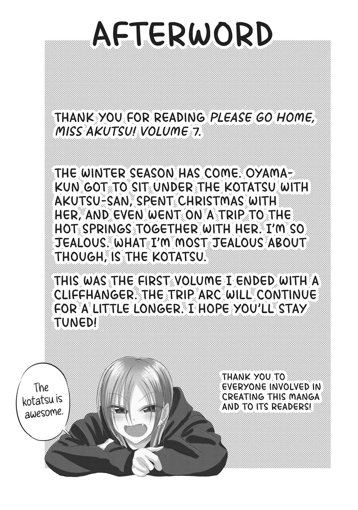 Please Go Home, Miss Akutsu! Chapter 141.5 - Page 9