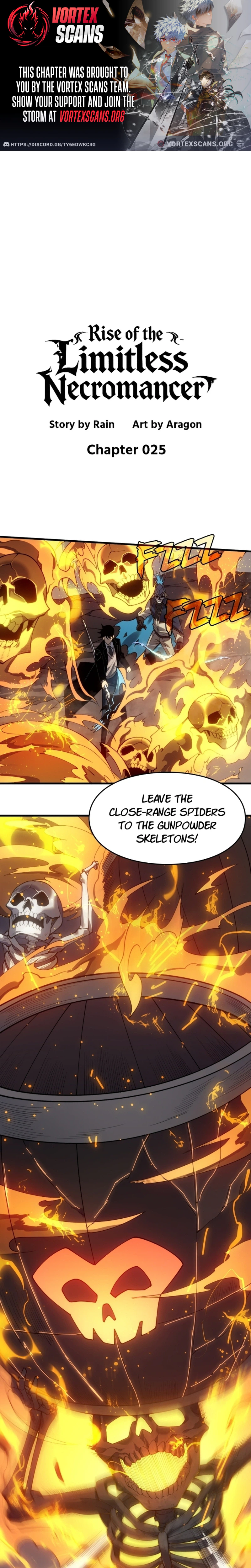 Rise of the Limitless Necromancer Chapter 25 - Page 1