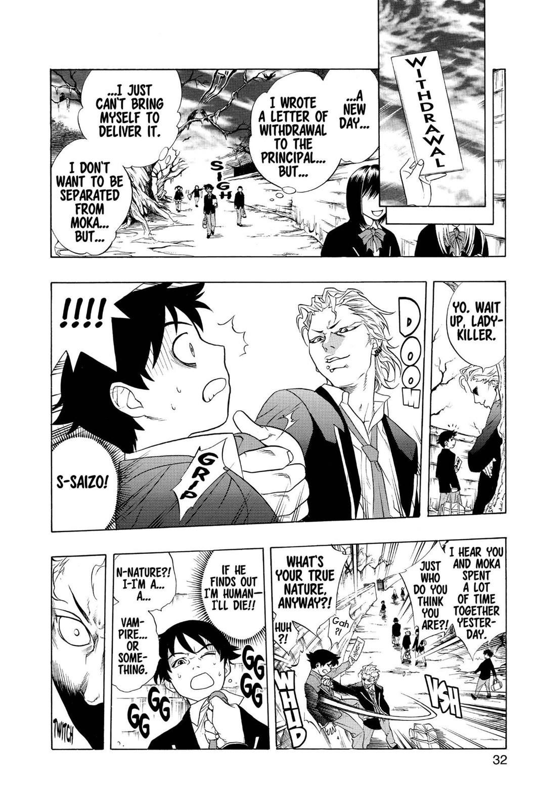 Rosario + Vampire Chapter 1 - Page 32