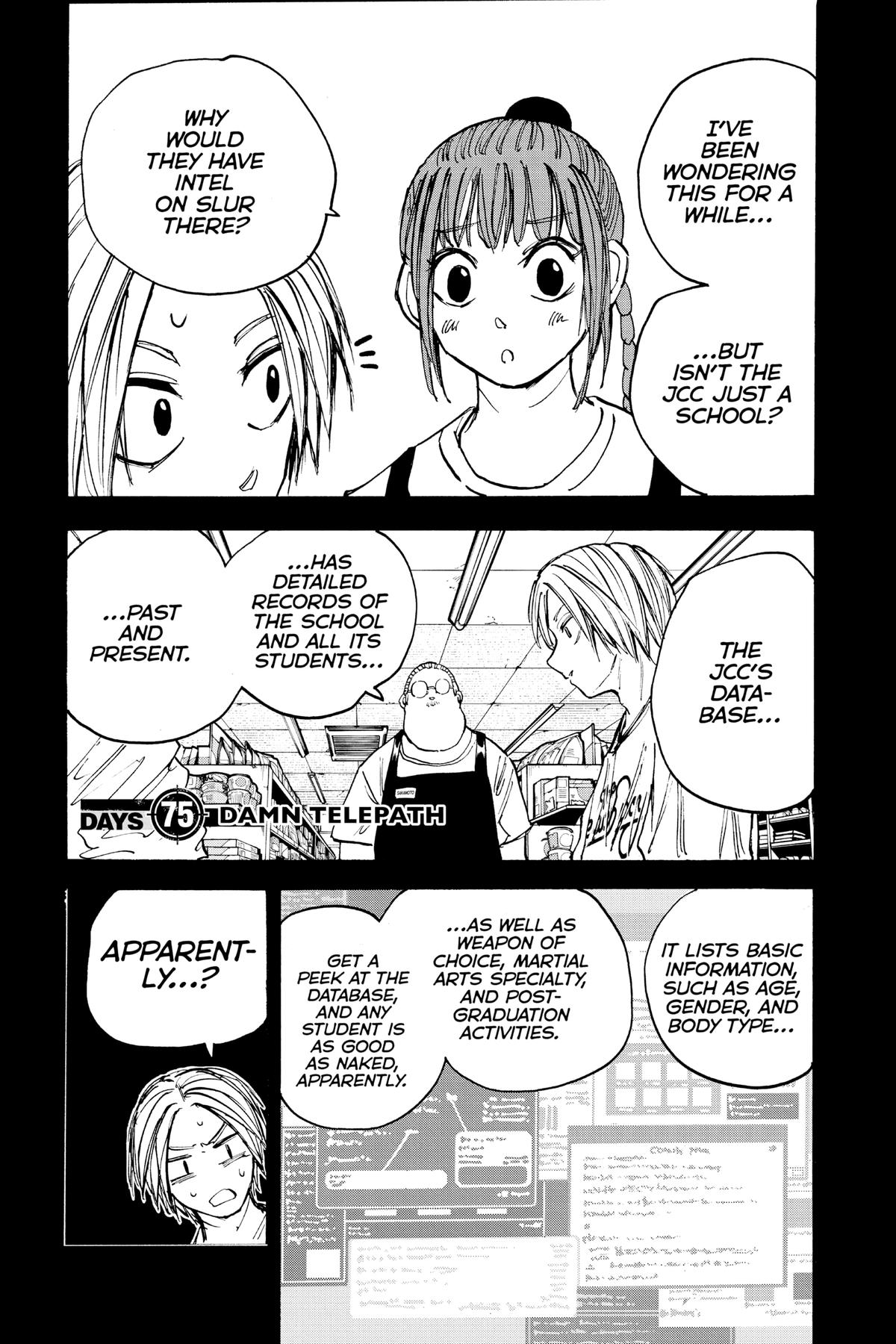 Sakamoto Days Chapter 75 - Page 1