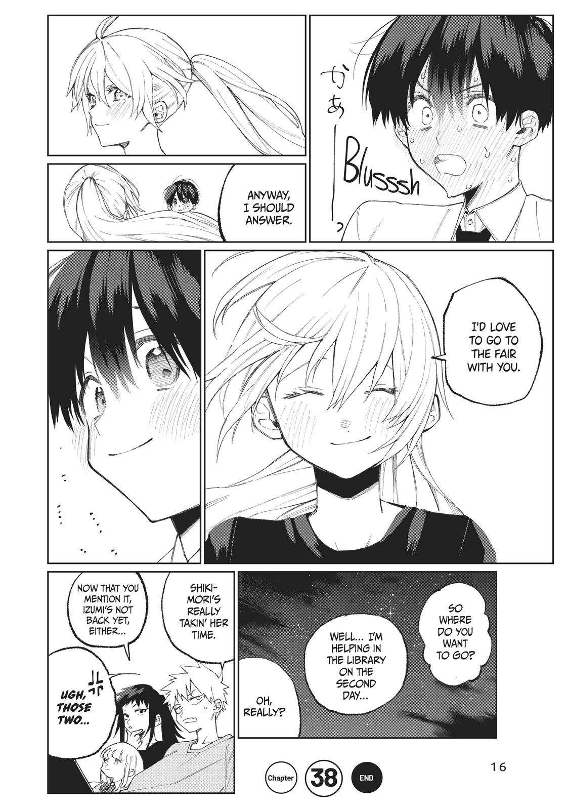 Shikimori's Not Just a Cutie Chapter 38 - Page 16