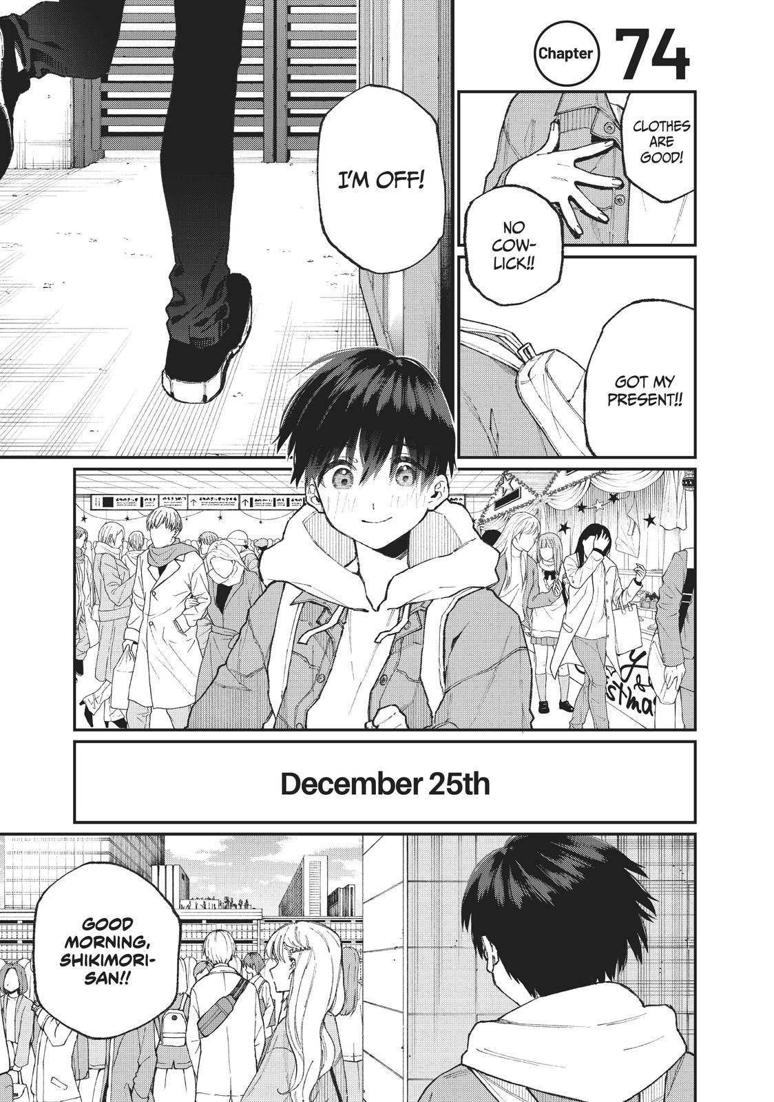 Shikimori's Not Just a Cutie Chapter 74 - Page 1