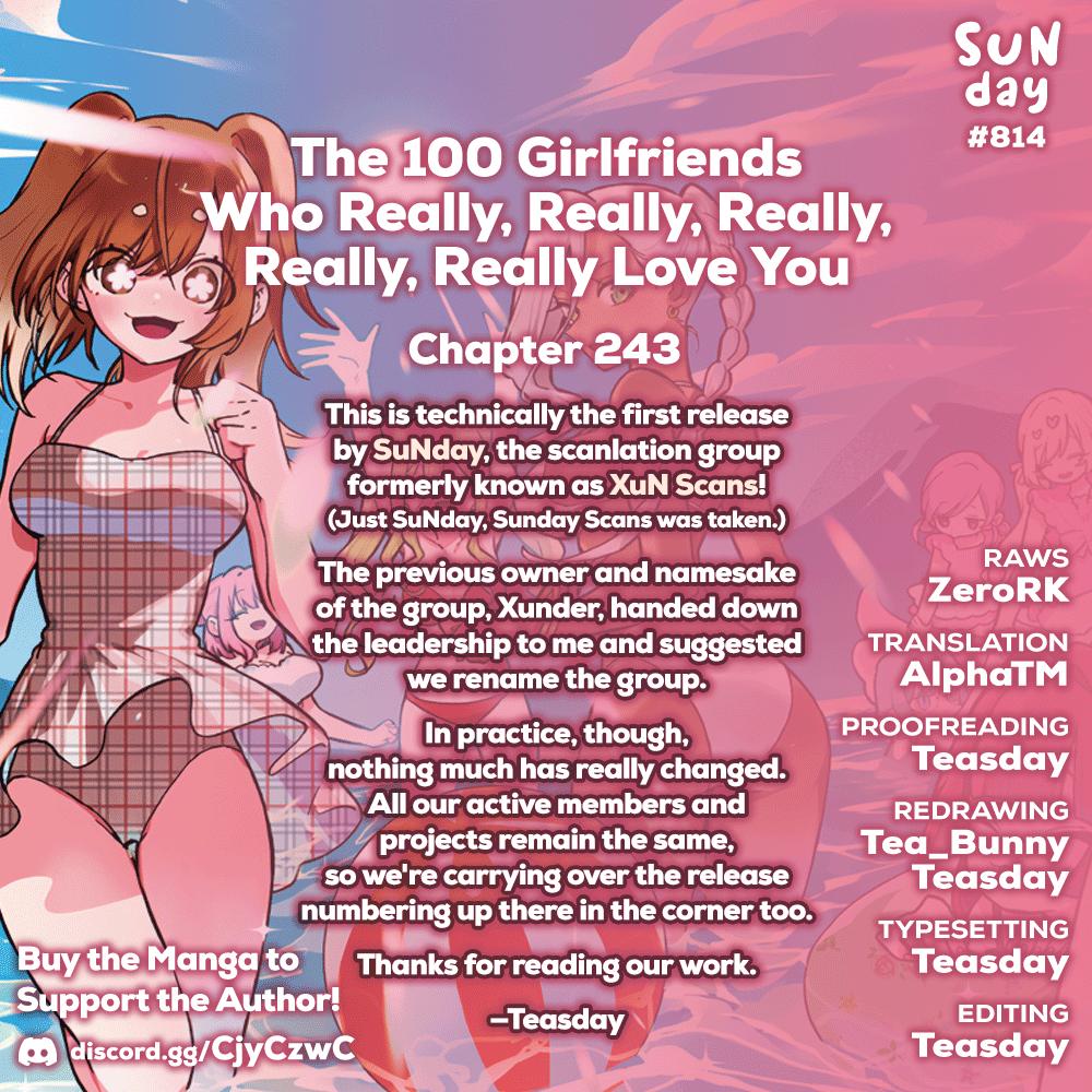 The 100 Girlfriends Who Really, Really, Really, Really, REALLY Love You Chapter 243 - Page 1