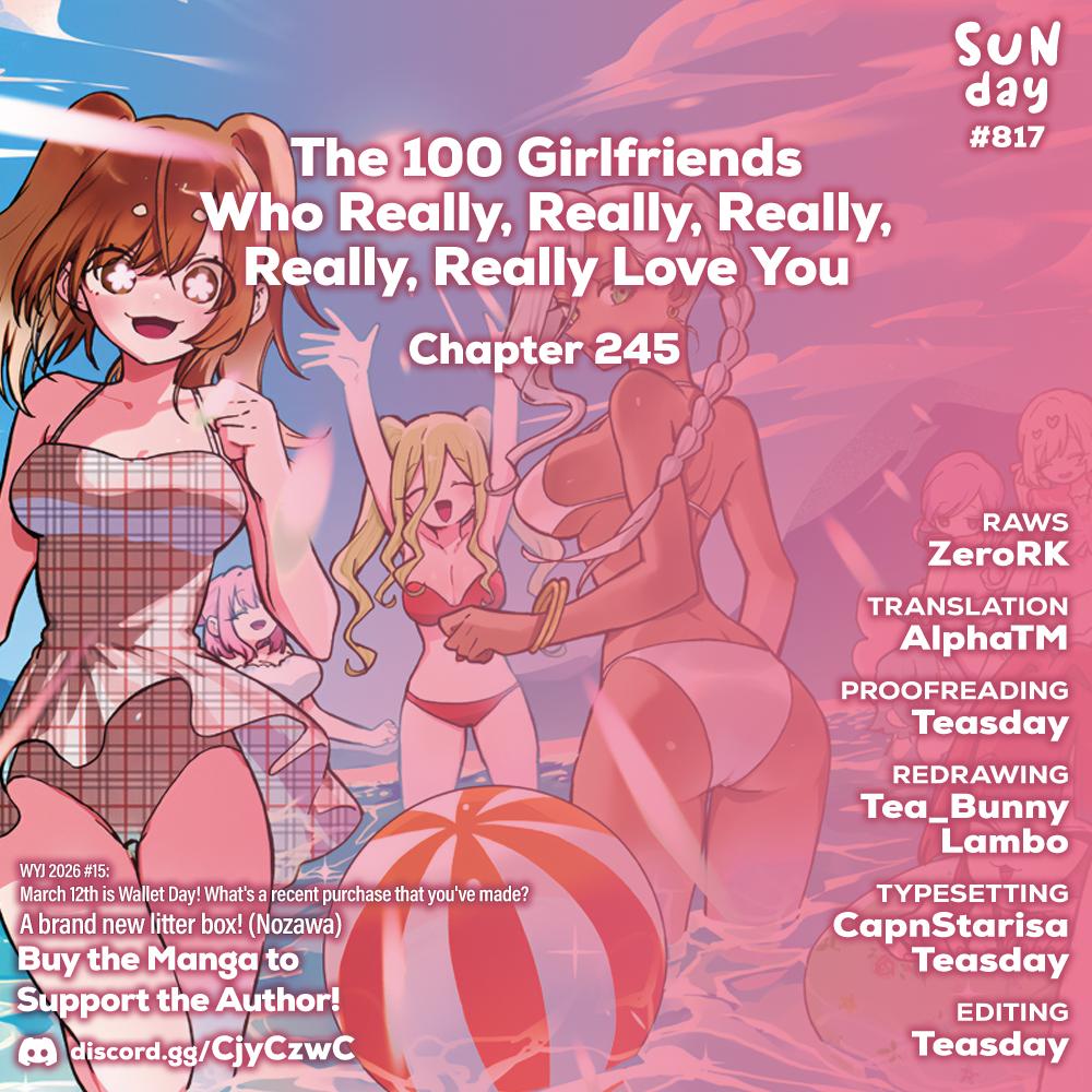 The 100 Girlfriends Who Really, Really, Really, Really, REALLY Love You Chapter 245 - Page 1