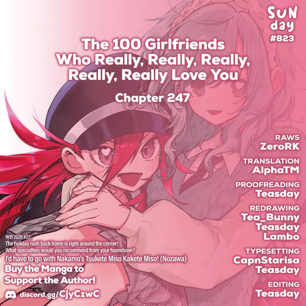 The 100 Girlfriends Who Really, Really, Really, Really, REALLY Love You Chapter 247 - Page 1