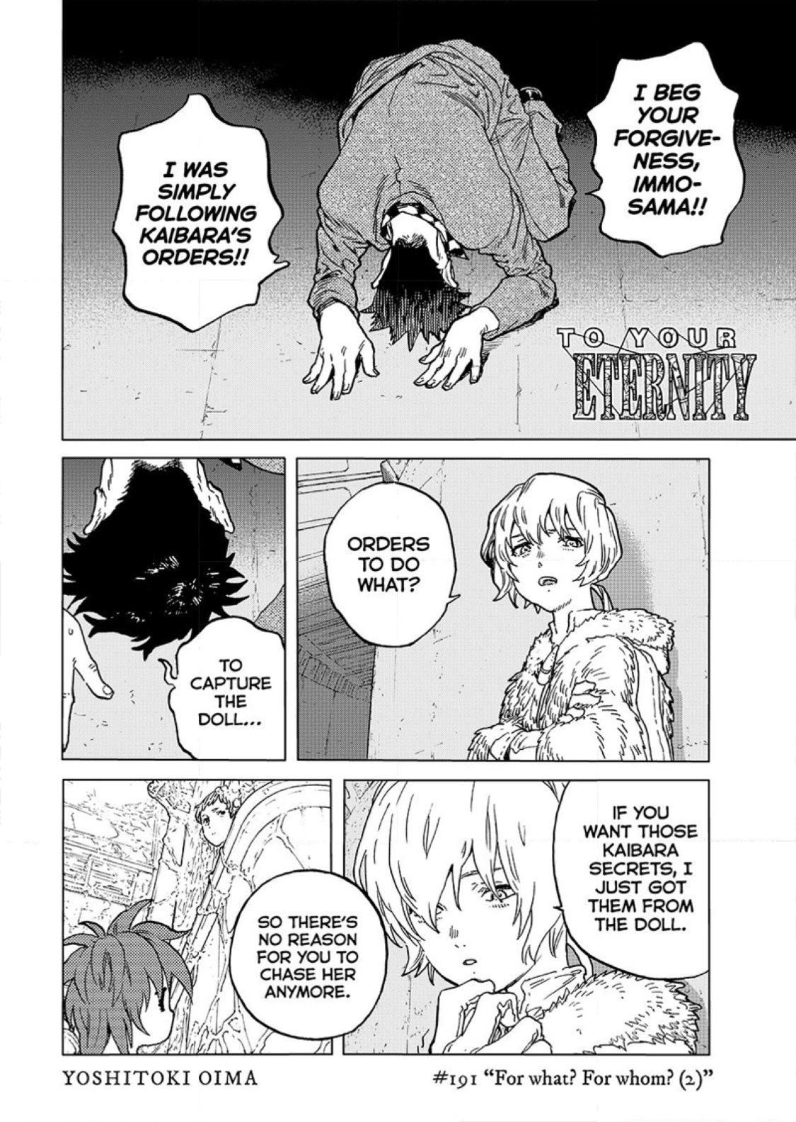 To Your Eternity Chapter 191.2 - Page 3