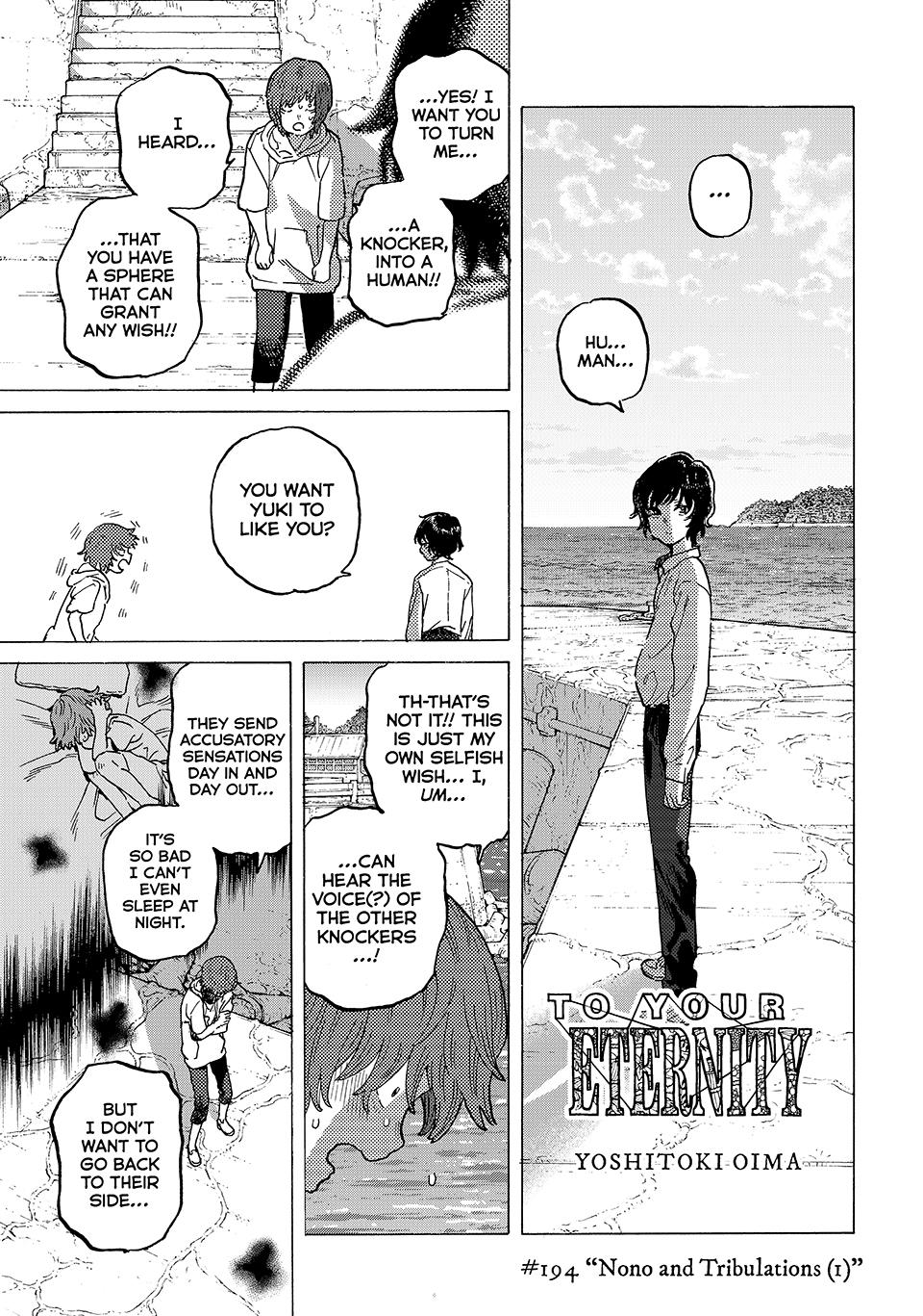 To Your Eternity Chapter 194.1 - Page 1